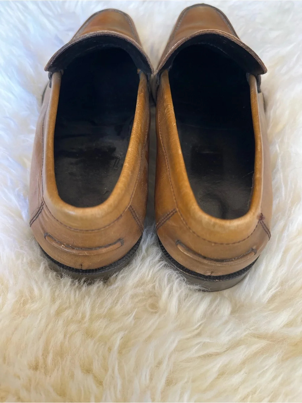 Donald J. Pliner Men's Cognac Leather Slip-On Loafers